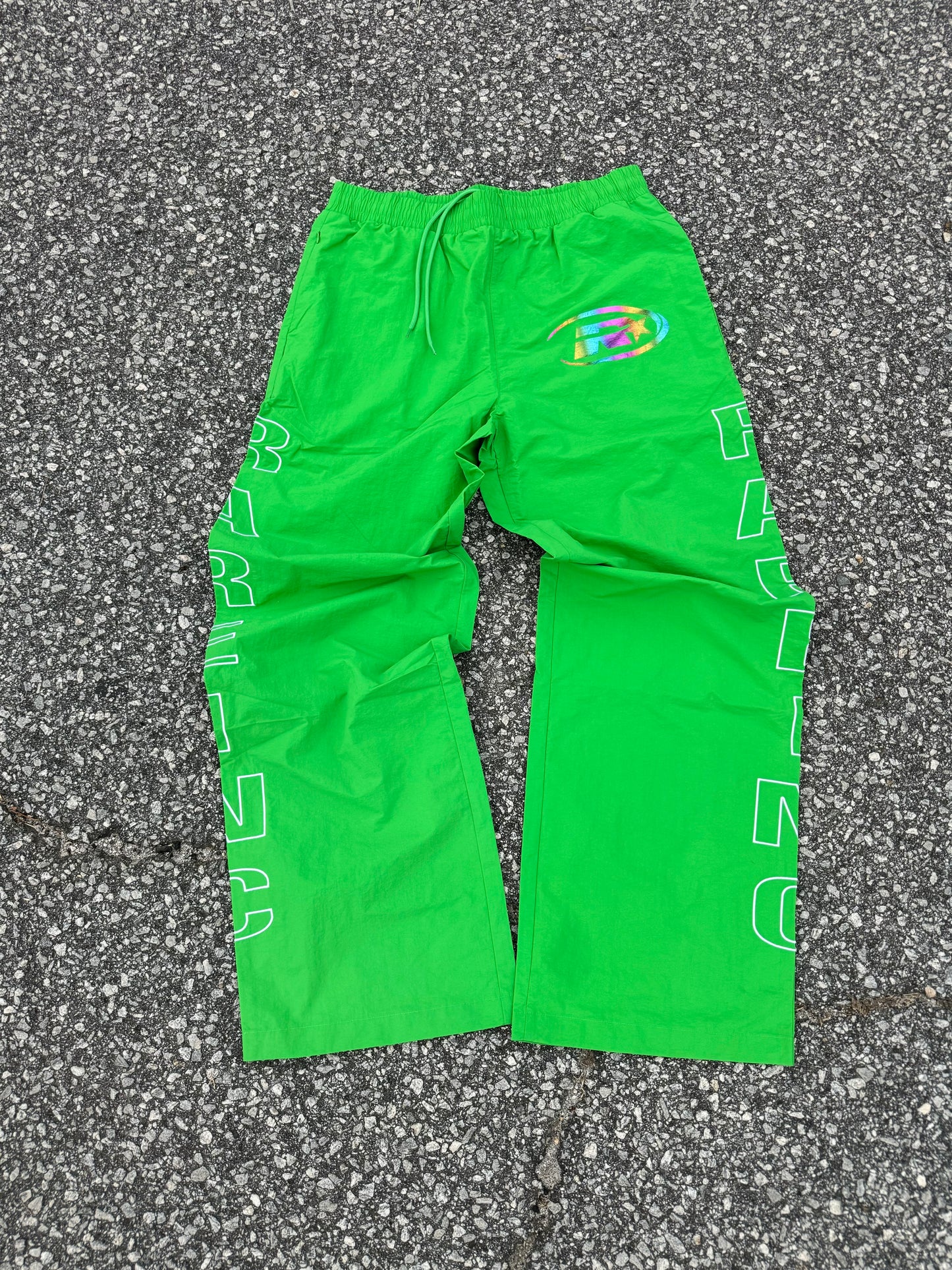 Green Nylon Pants