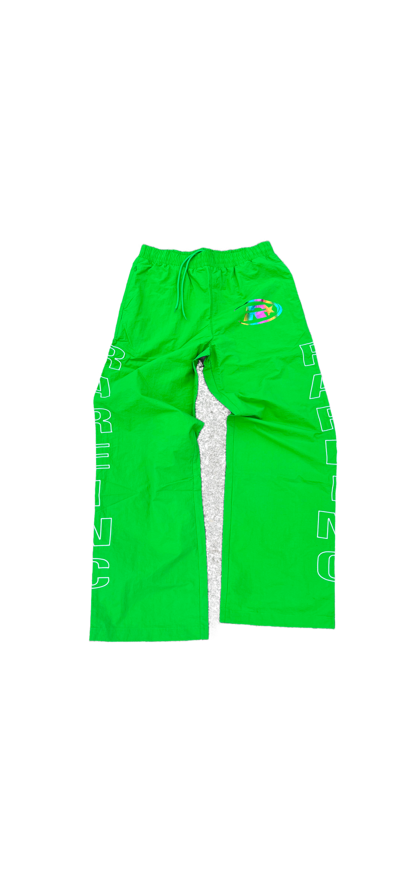 Green Nylon Pants